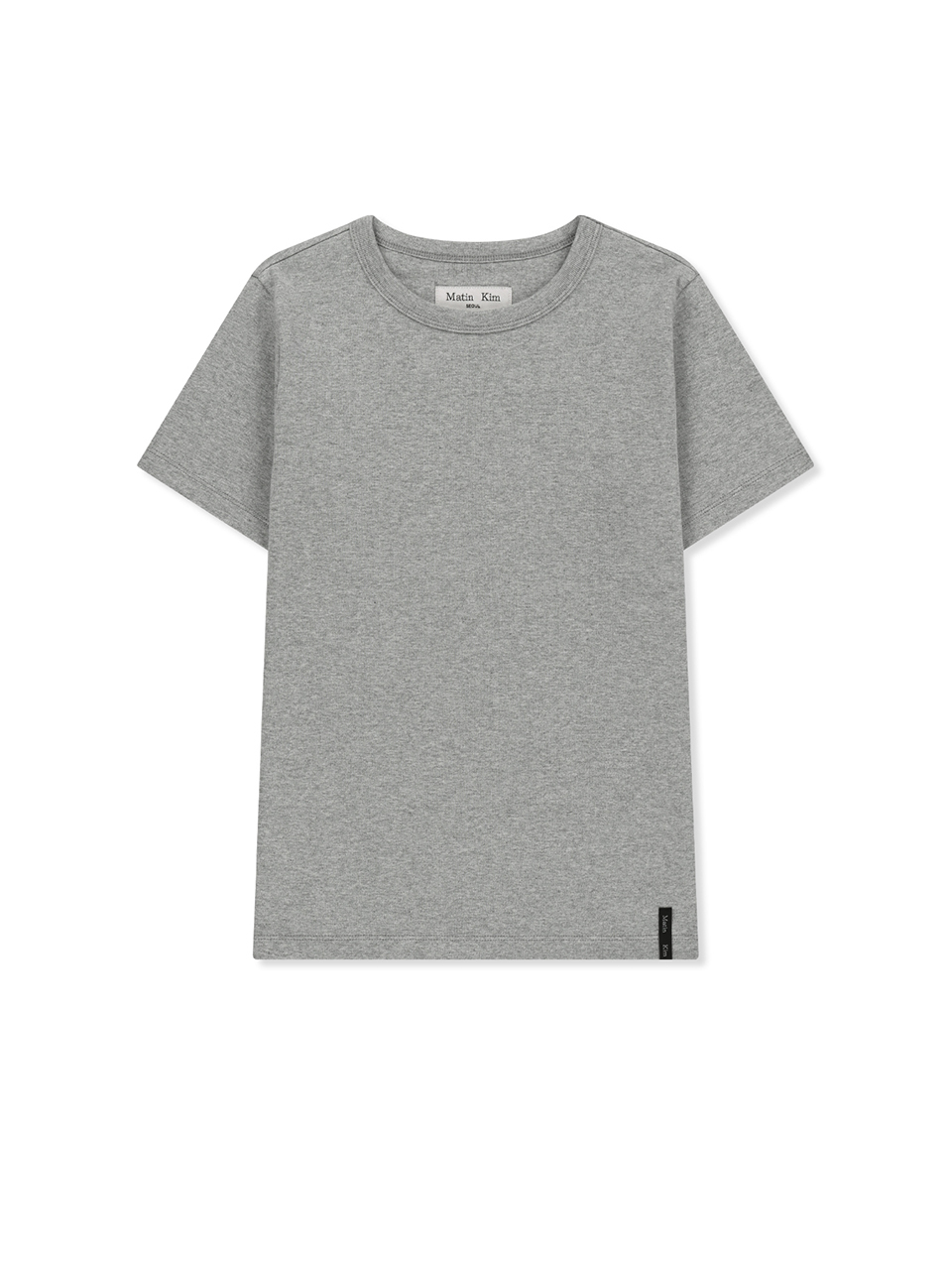 標籤設計修身上衣 灰色