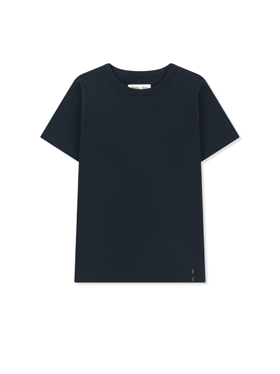 標籤設計修身上衣 海軍藍