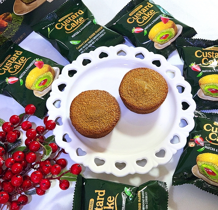 (預購商品) 韓國 樂天 LOTTE 抹茶草莓風味卡士達蛋糕 288g