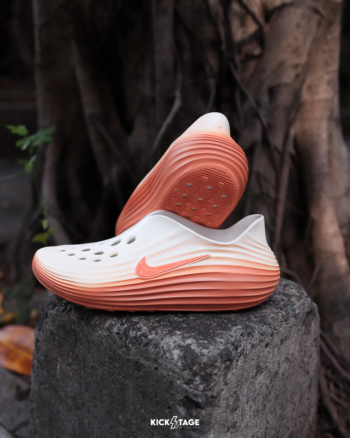 男鞋 NIKE REACTX REJUVEN8 'Orange Frost' 蜜桃優格 泡棉 休閒 防水 涼鞋 拖鞋 恢復鞋【HV5060-802】