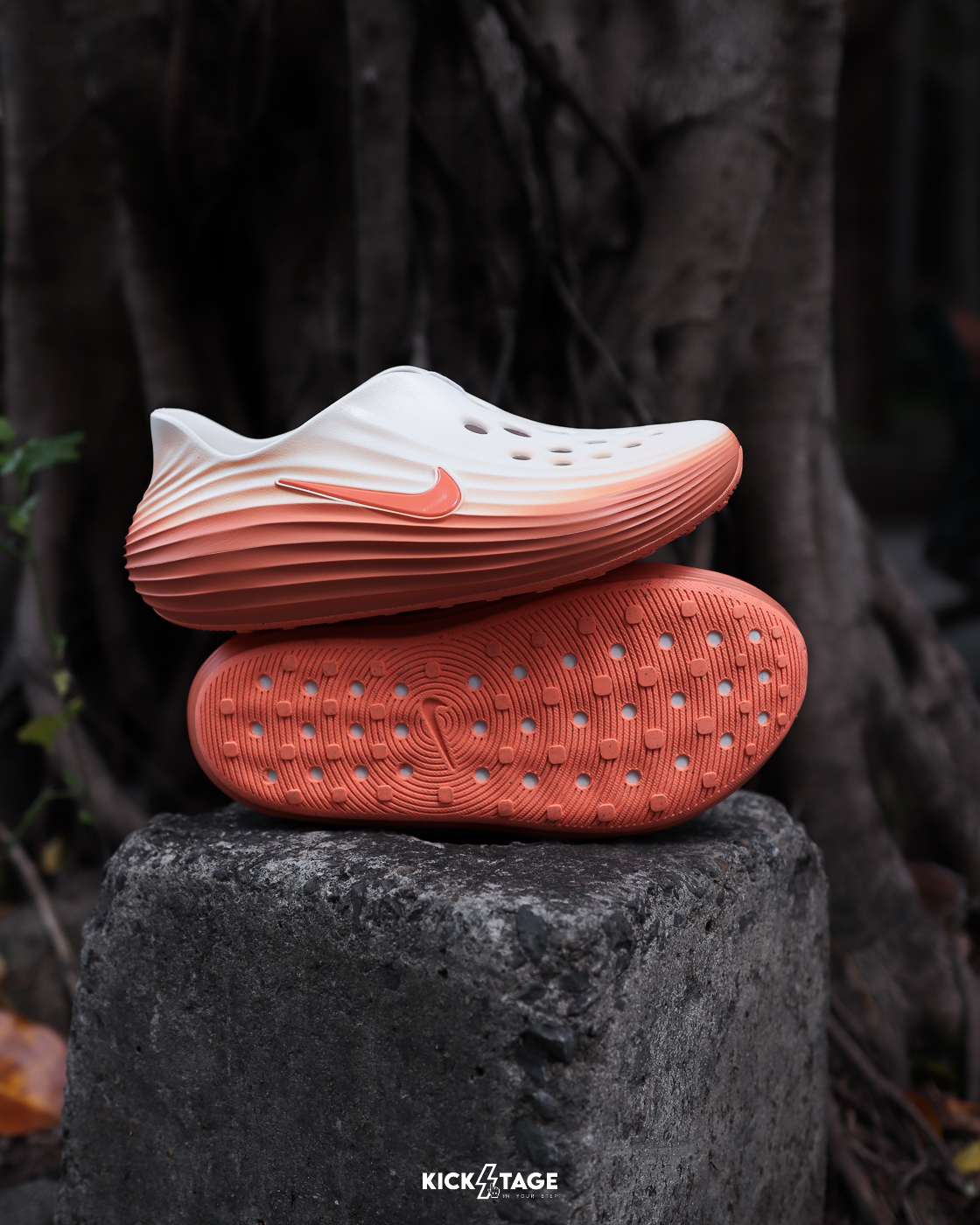 男鞋 NIKE REACTX REJUVEN8 'Orange Frost' 蜜桃優格 泡棉 休閒 防水 涼鞋 拖鞋 恢復鞋【HV5060-802】