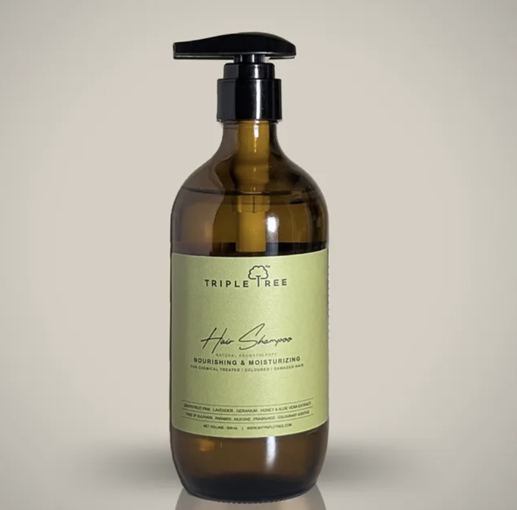 TT06 "TRIPLE TREE 保濕洗髮液500ml Nourishingo & Moisturizing Hair Shampoo "$348/1. 馬來西亞制造