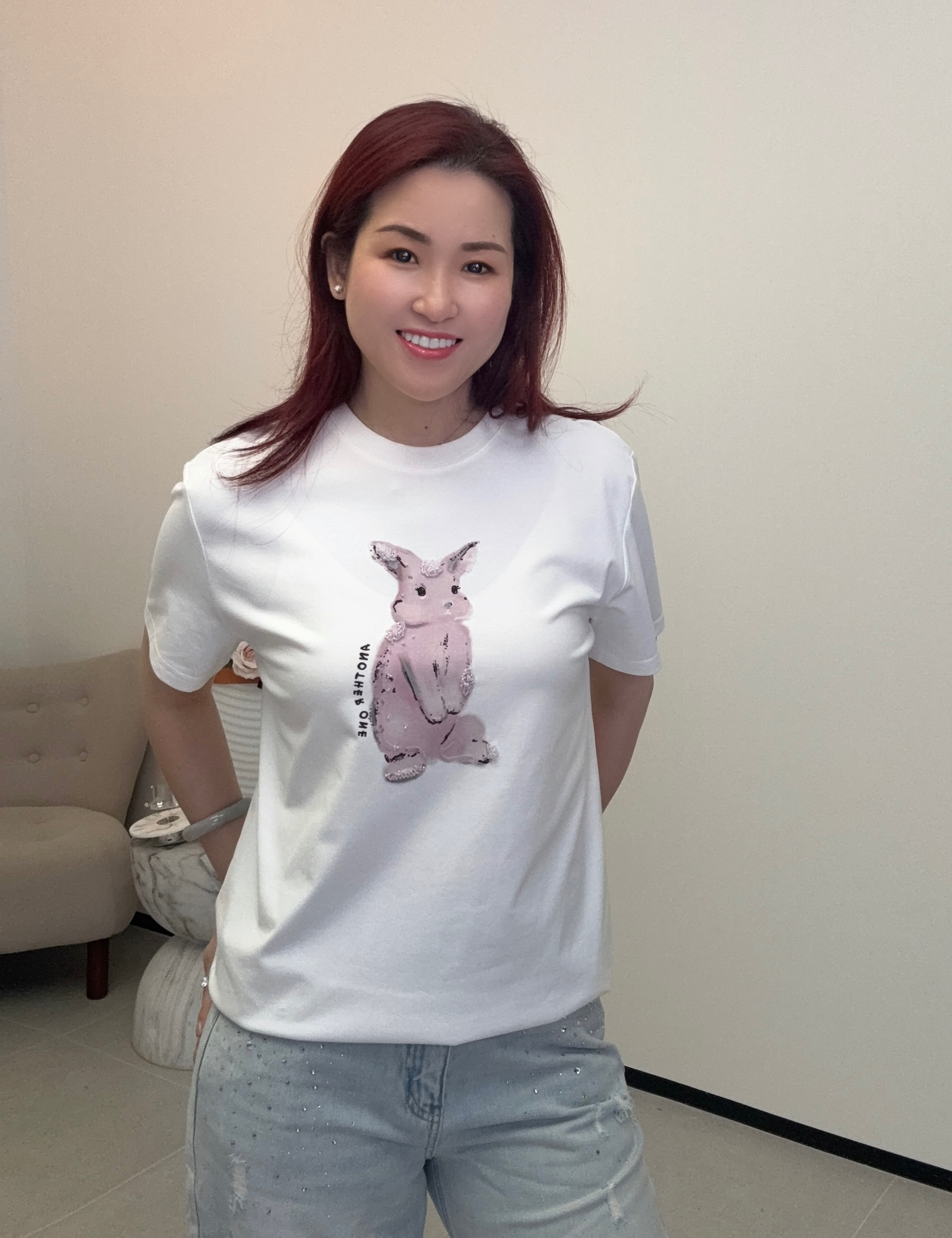 YH003 Z038 短袖T恤 月光白