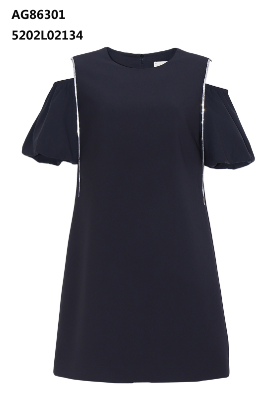 YH004 Z050 短袖連衣裙 黑色