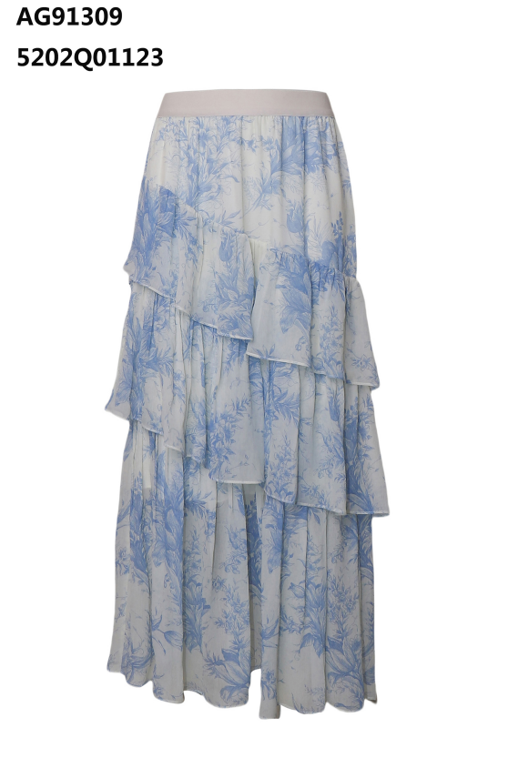 YH006 Z063 長裙 藍花