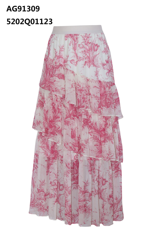 YH007 Z063 長裙 紅花