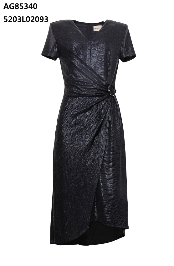 YH012 Z086 短袖連衣裙 黑色