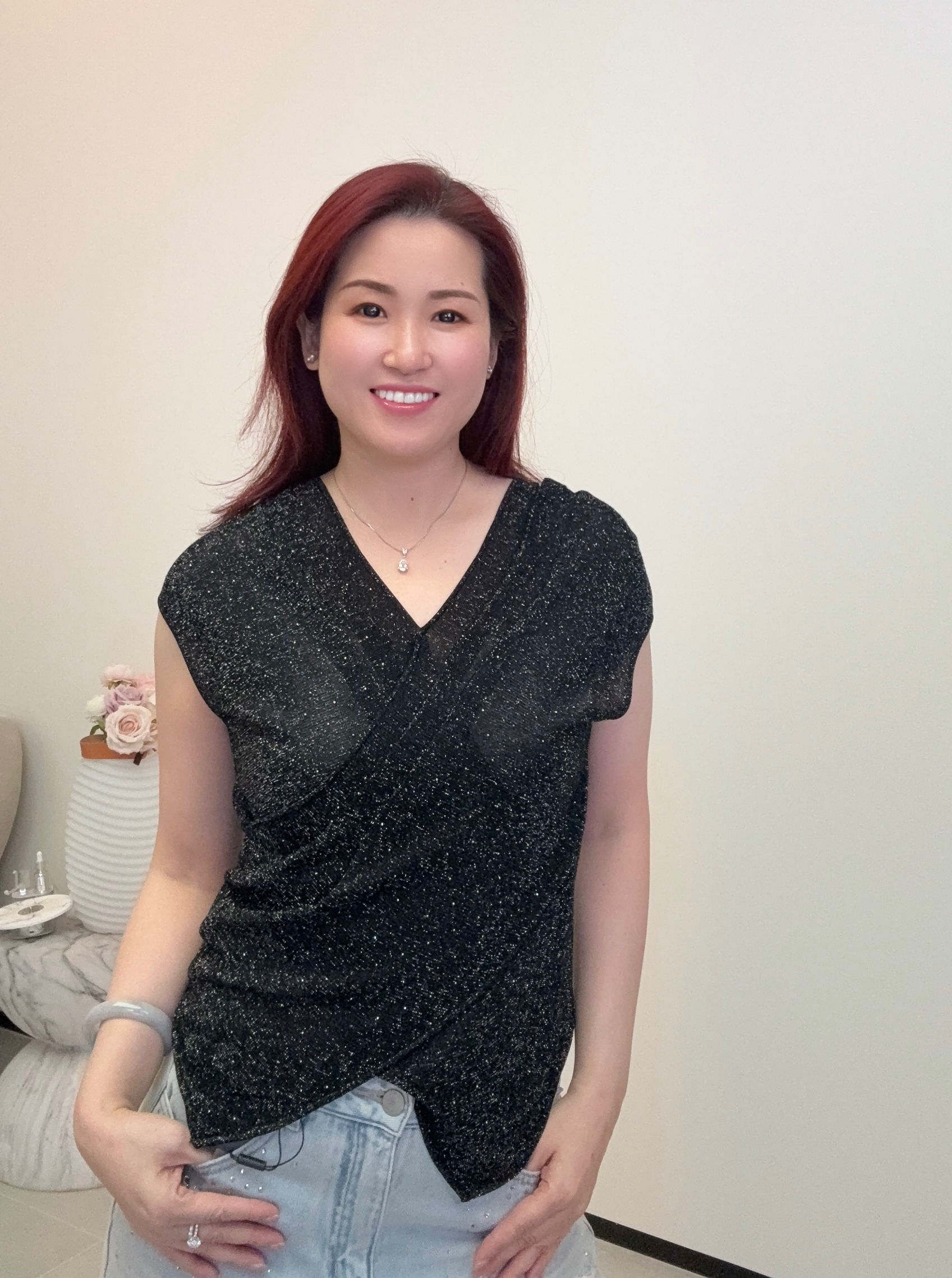 YH014 Z098 針織短上衣 黑色