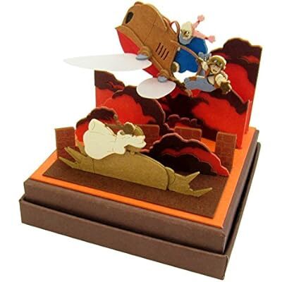 Sankei MP07-17 Studio Ghibli Mini Castle in the Sky Laputa, Rescue of Sita, Non-scale, Papercraft