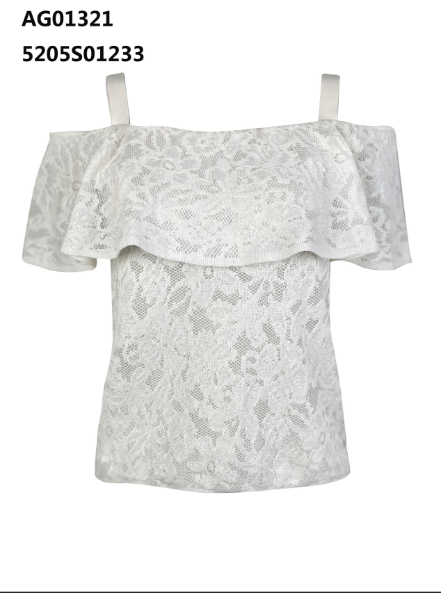 YH027 Z176 針織短上衣 月光白