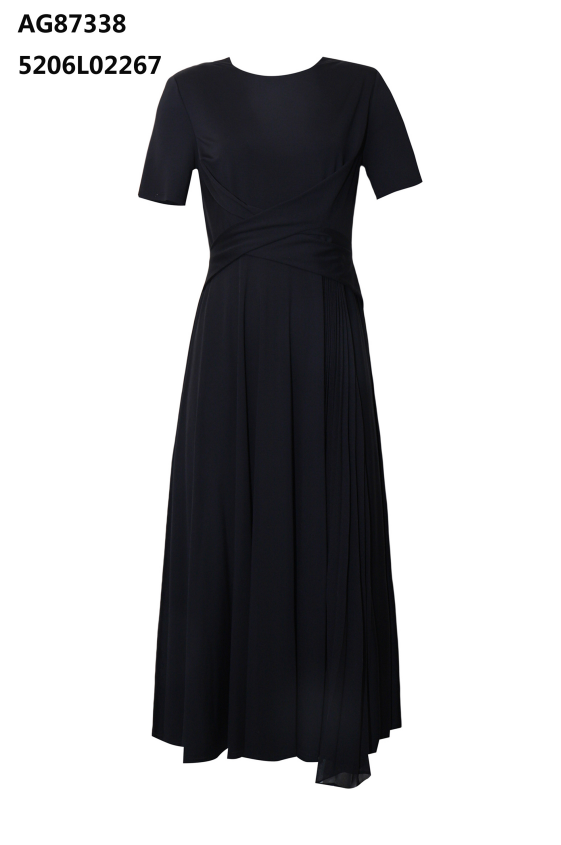 YH032 Z202 短袖連衣裙 黑色