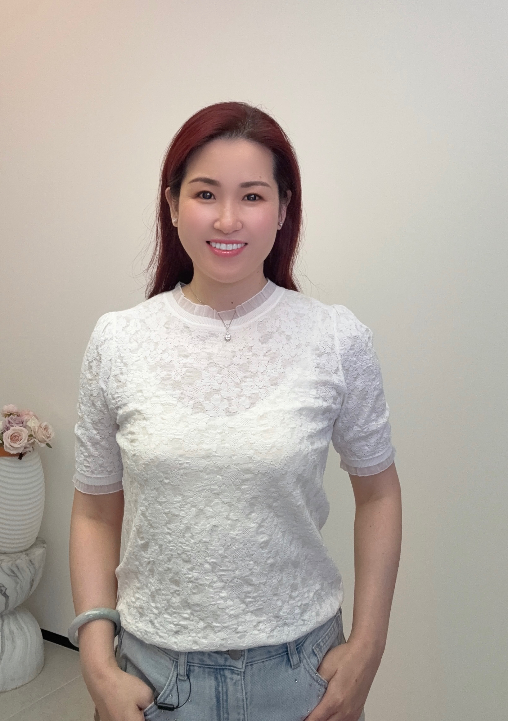 YH033 Z218 針織短上衣 月光白