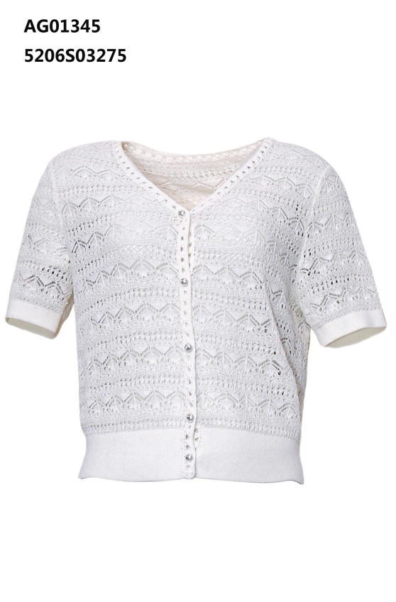 YH036 Z221 針織開衫 月光白