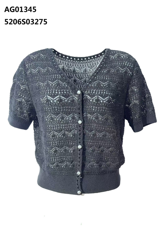 YH037 Z221 針織開衫 黑色