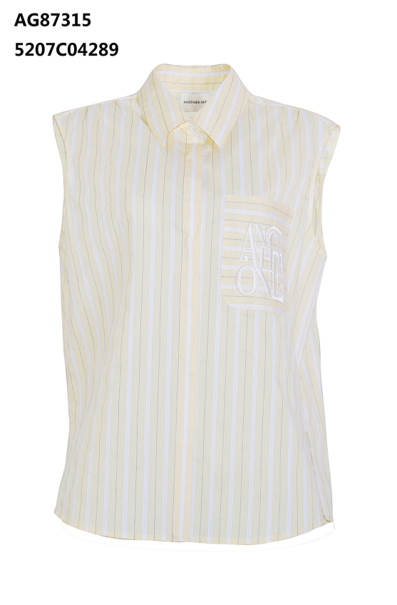 YH040 Z231 無袖襯衣 黃色