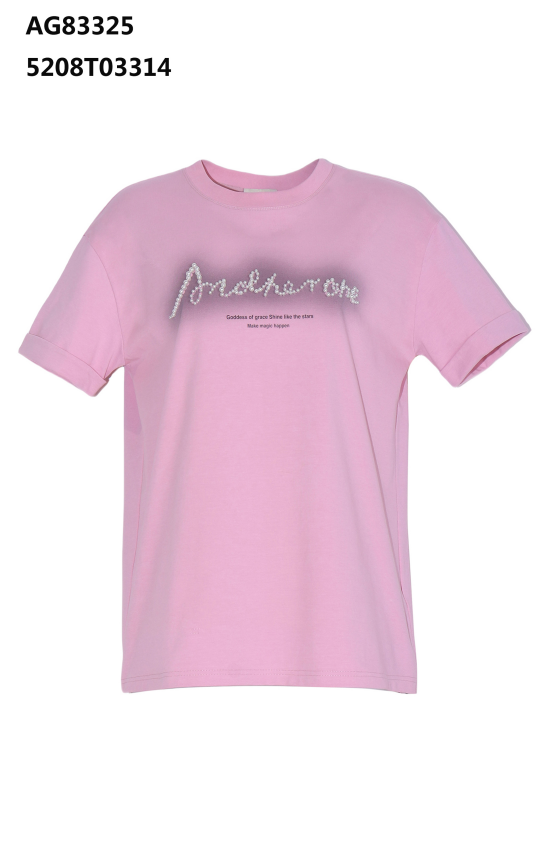 YH048 Z285 短袖T恤 粉色