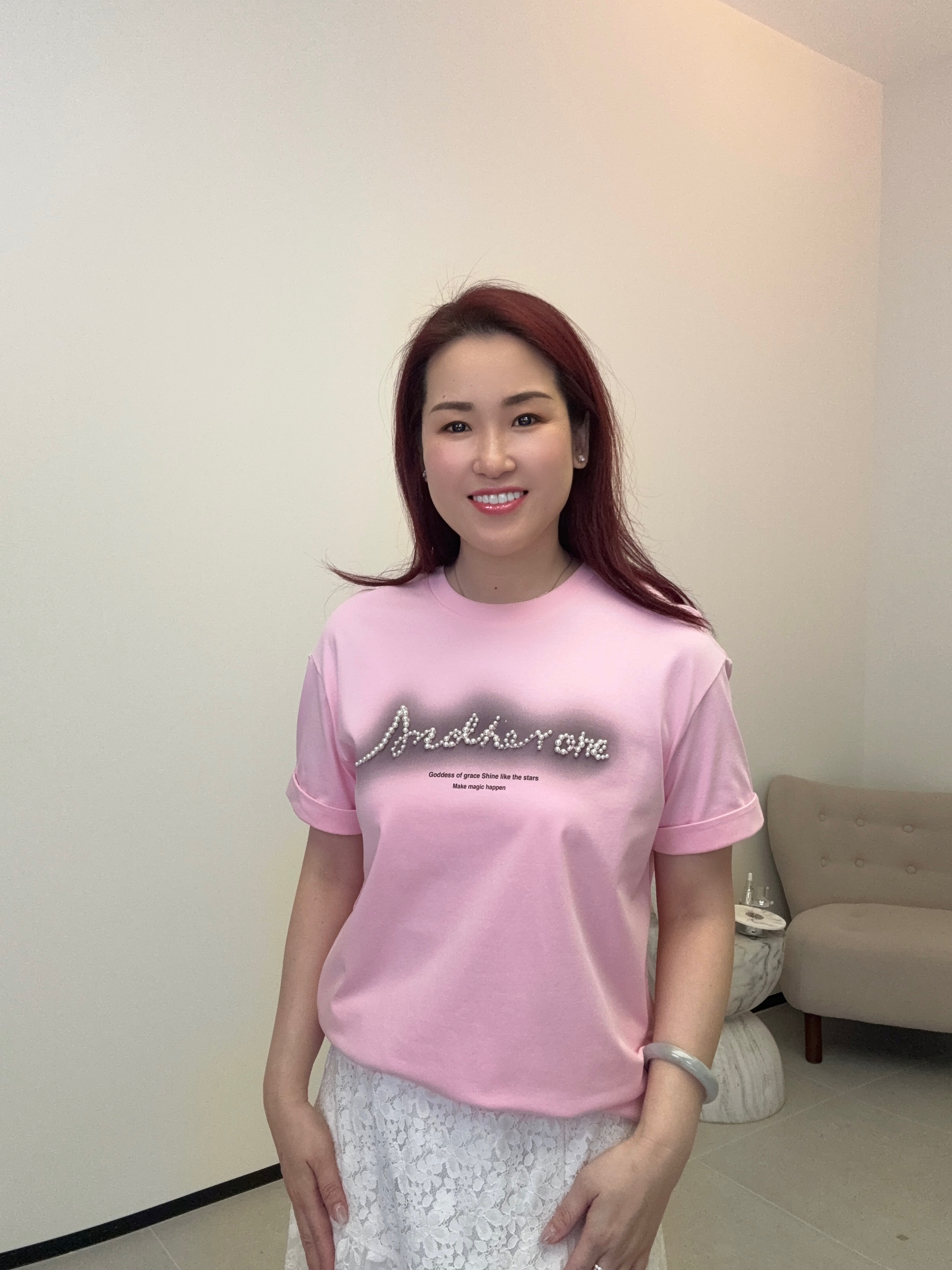 YH048 Z285 短袖T恤 粉色