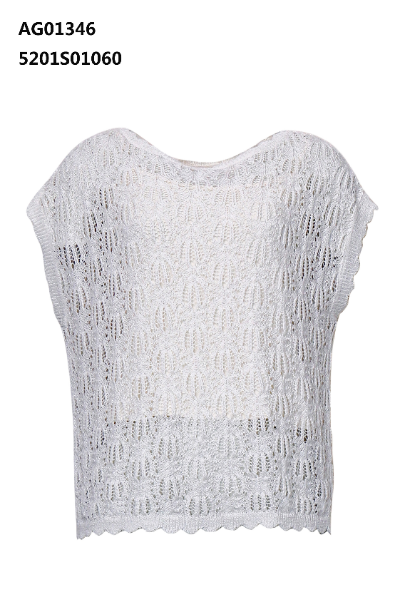 YH049 Z028 針織兩件套 月光白