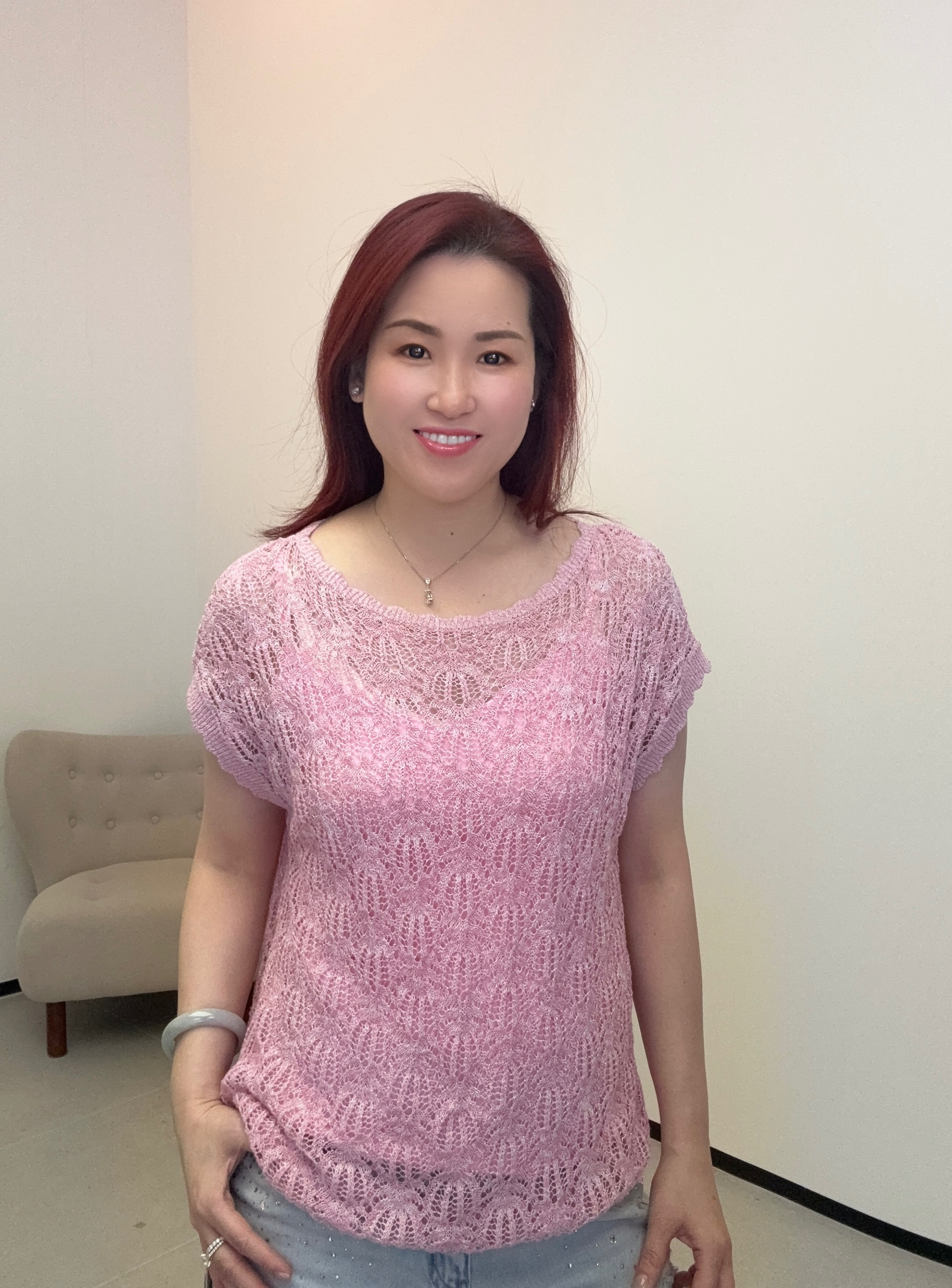 YH050 Z028 針織兩件套 粉色