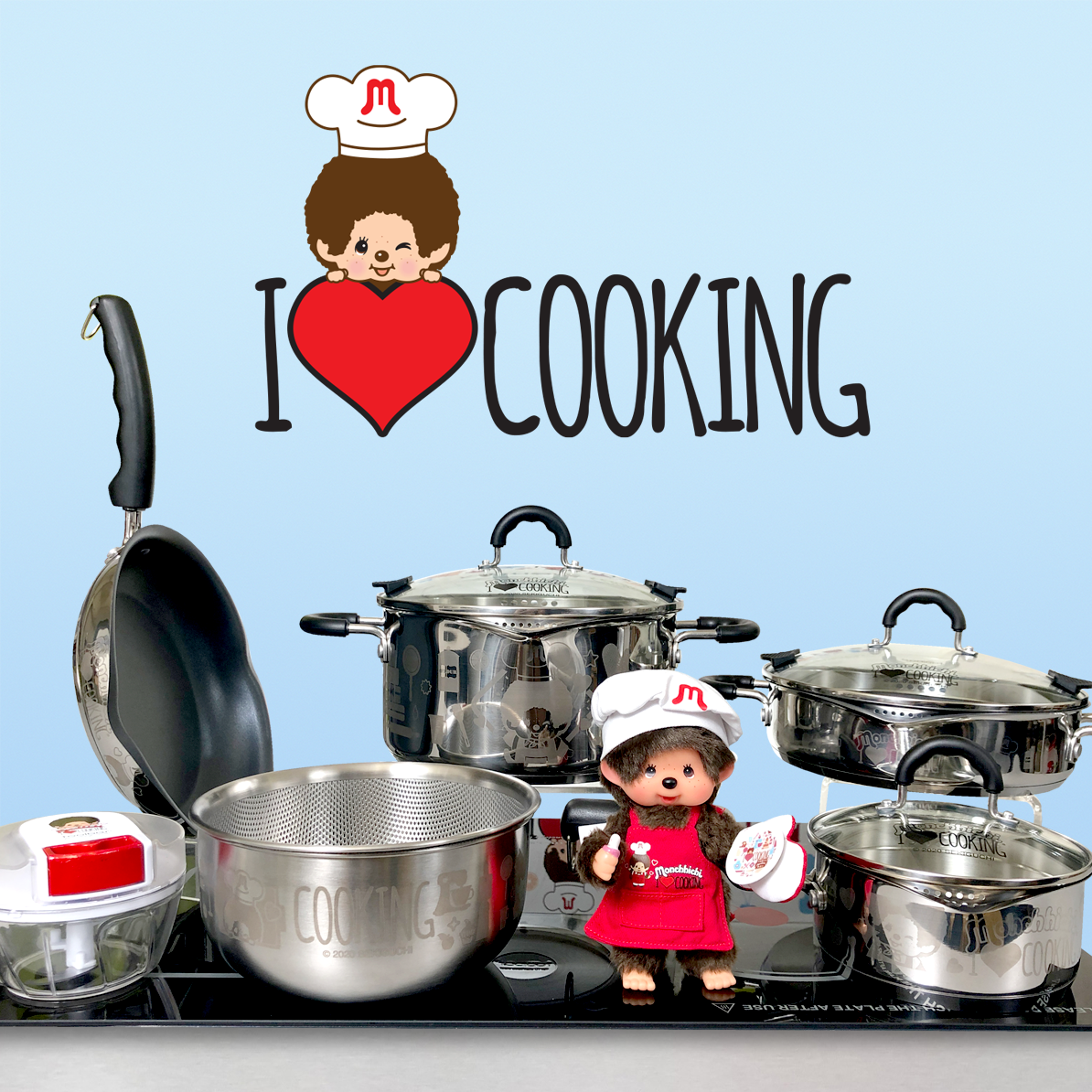 Monchhichi x toolbar SPOUT雙鴨嘴24cm易潔煎煮鍋