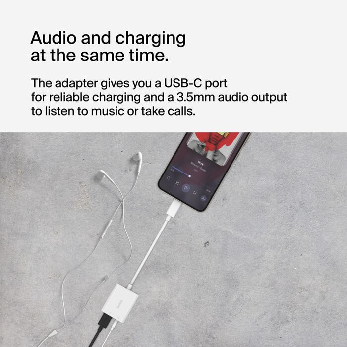 RockStar 3.5mm Audio + USB-C Charge Adapter
