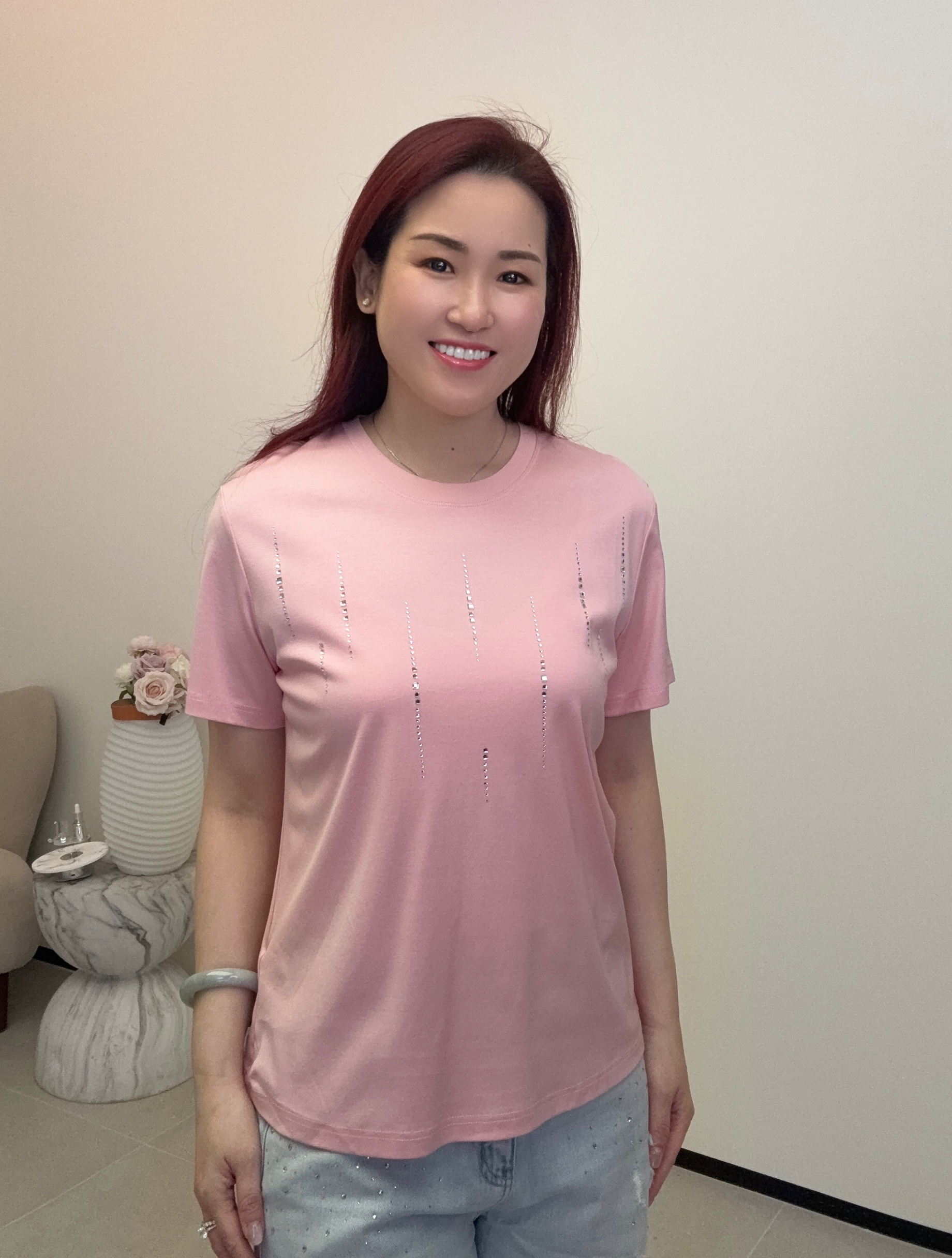 YH053 Z189 短袖T恤 粉色