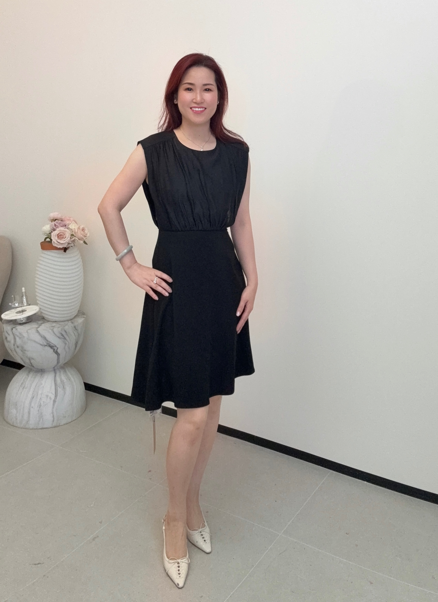 YH063 Z240 背心連衣裙 黑色