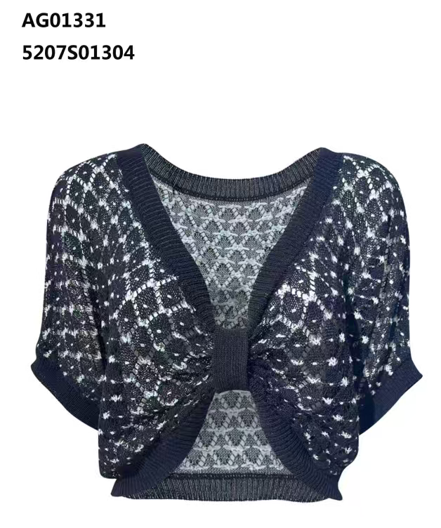 YH064 Z247 針織短上衣 黑色