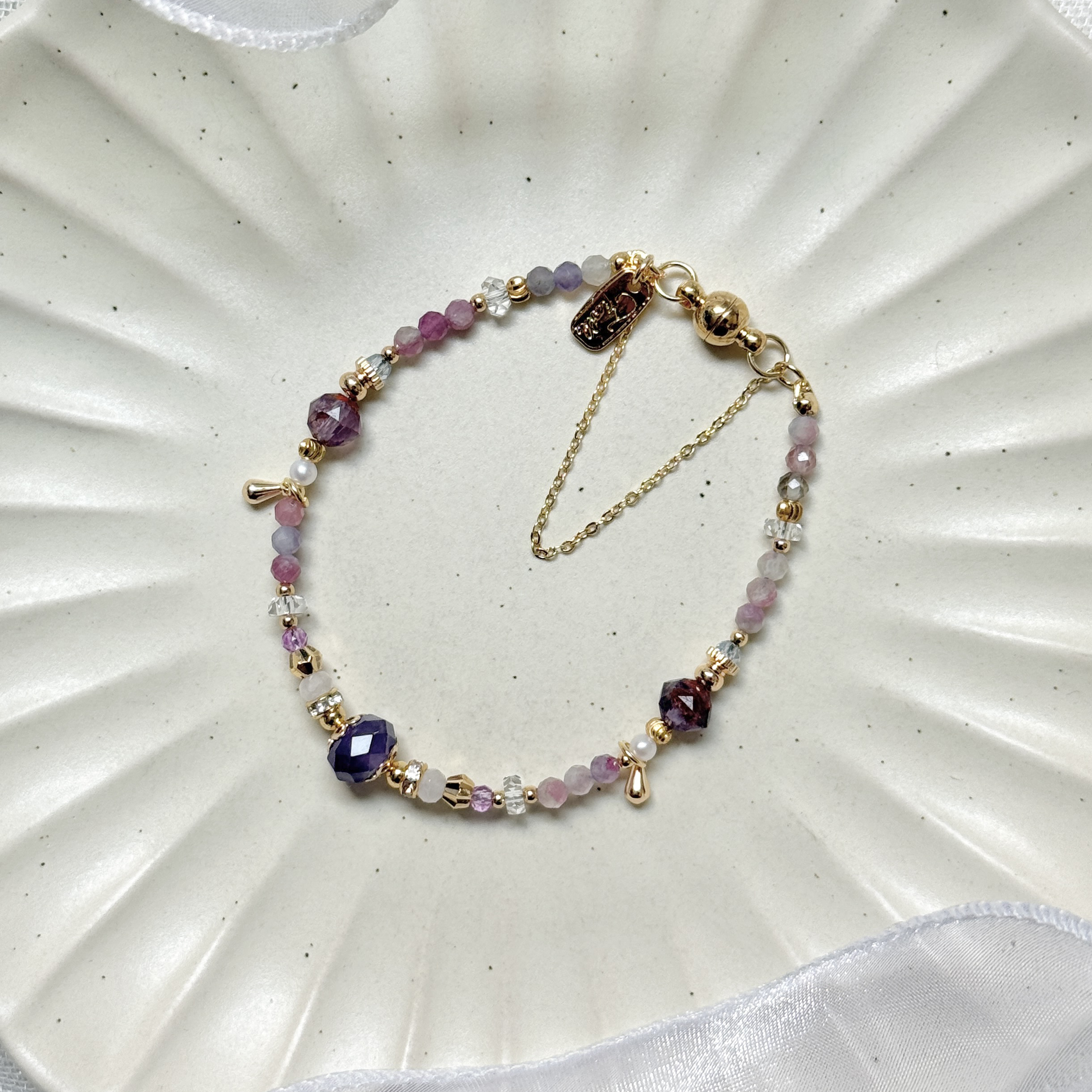 B10 / 生日花 • 玖月拾玖 • 山蘿蔔 – 紫水晶 – 手鍊