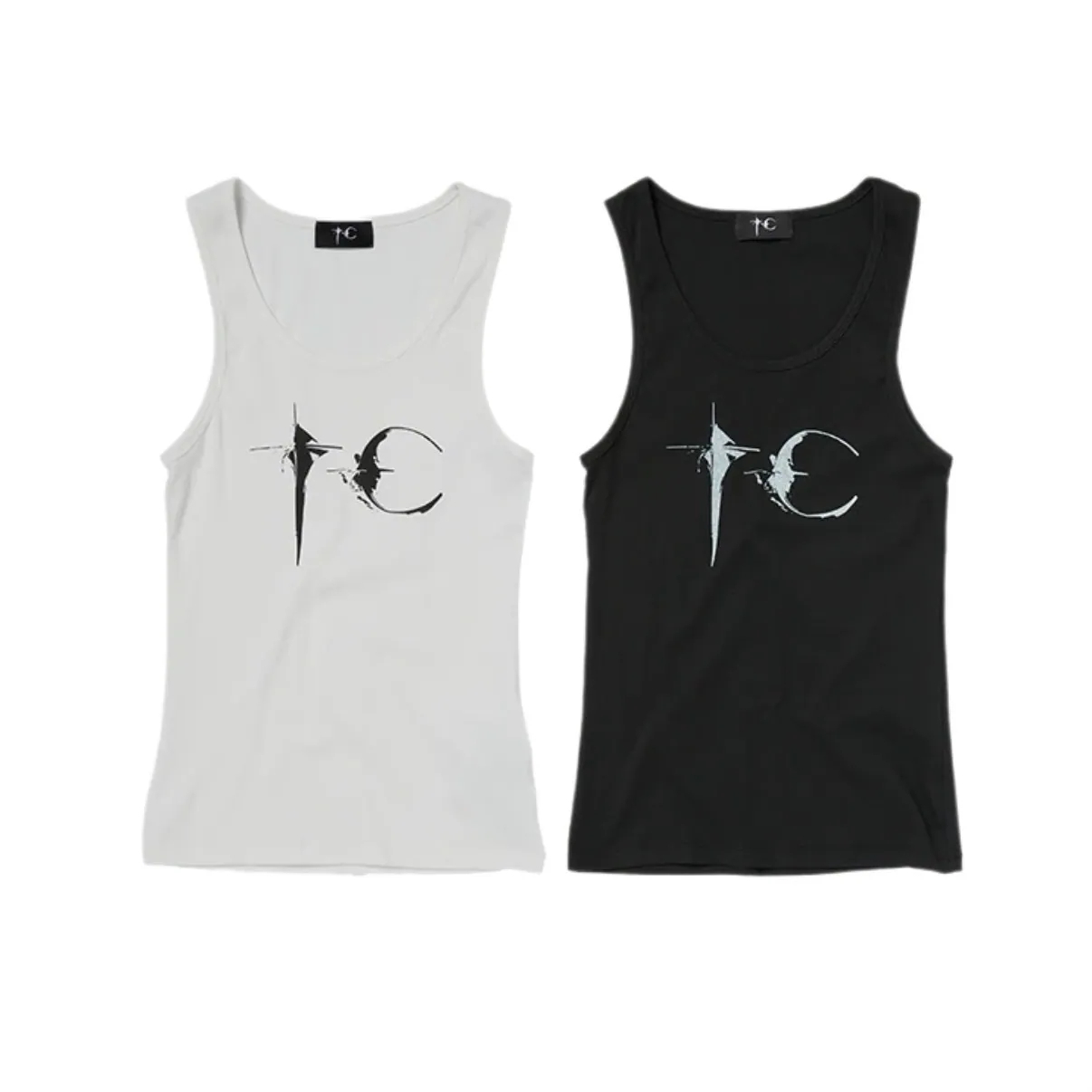 Thug Club｜TC Not Easy Tank Women (Black/White)