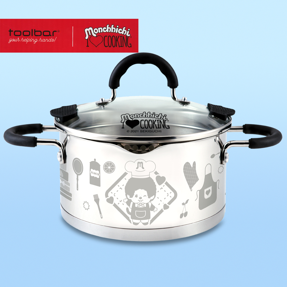 Monchhichi x toolbar SPOUT雙鴨嘴24cm雙耳鍋