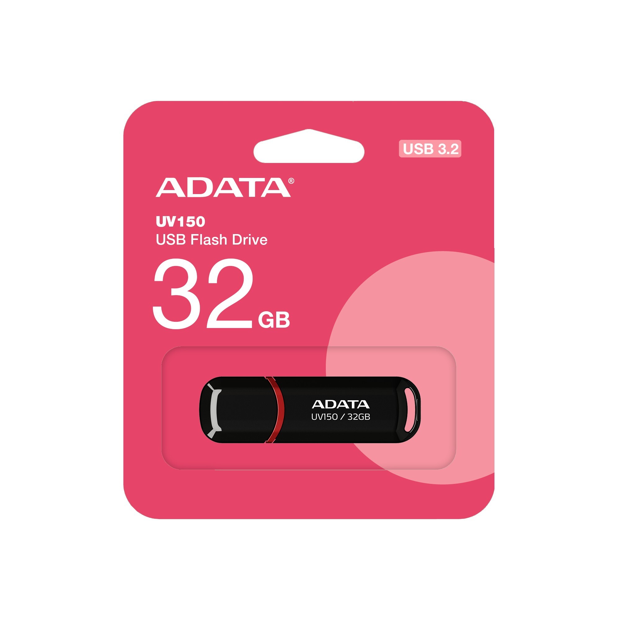 【ADATA 威剛】UV150隨身碟(黑色)-32GB/64G/128G 隨身碟 USB3.2