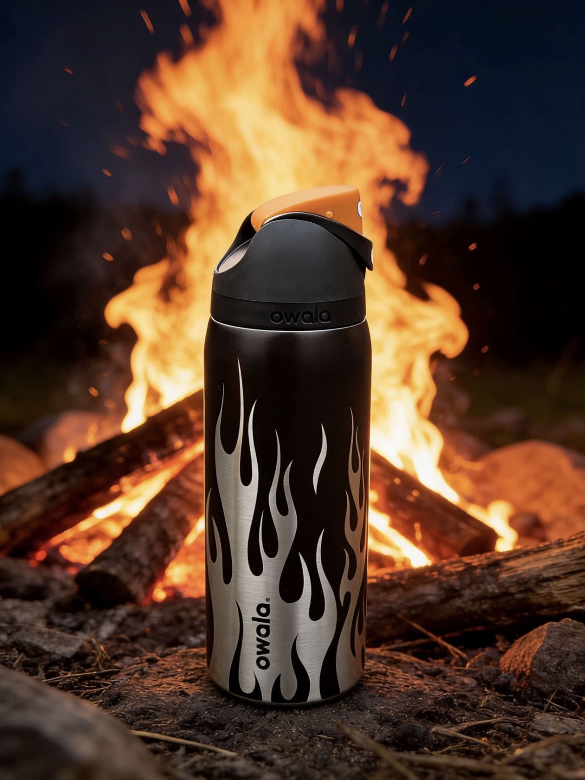 Owala UO Exclusive FreeSip 32oz 冷水瓶 火焰瓶
