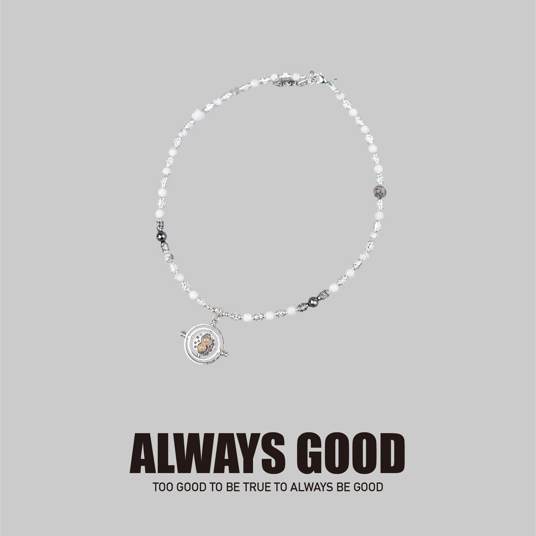 『Always_Good』沙漏 翻轉 串珠 項鍊
