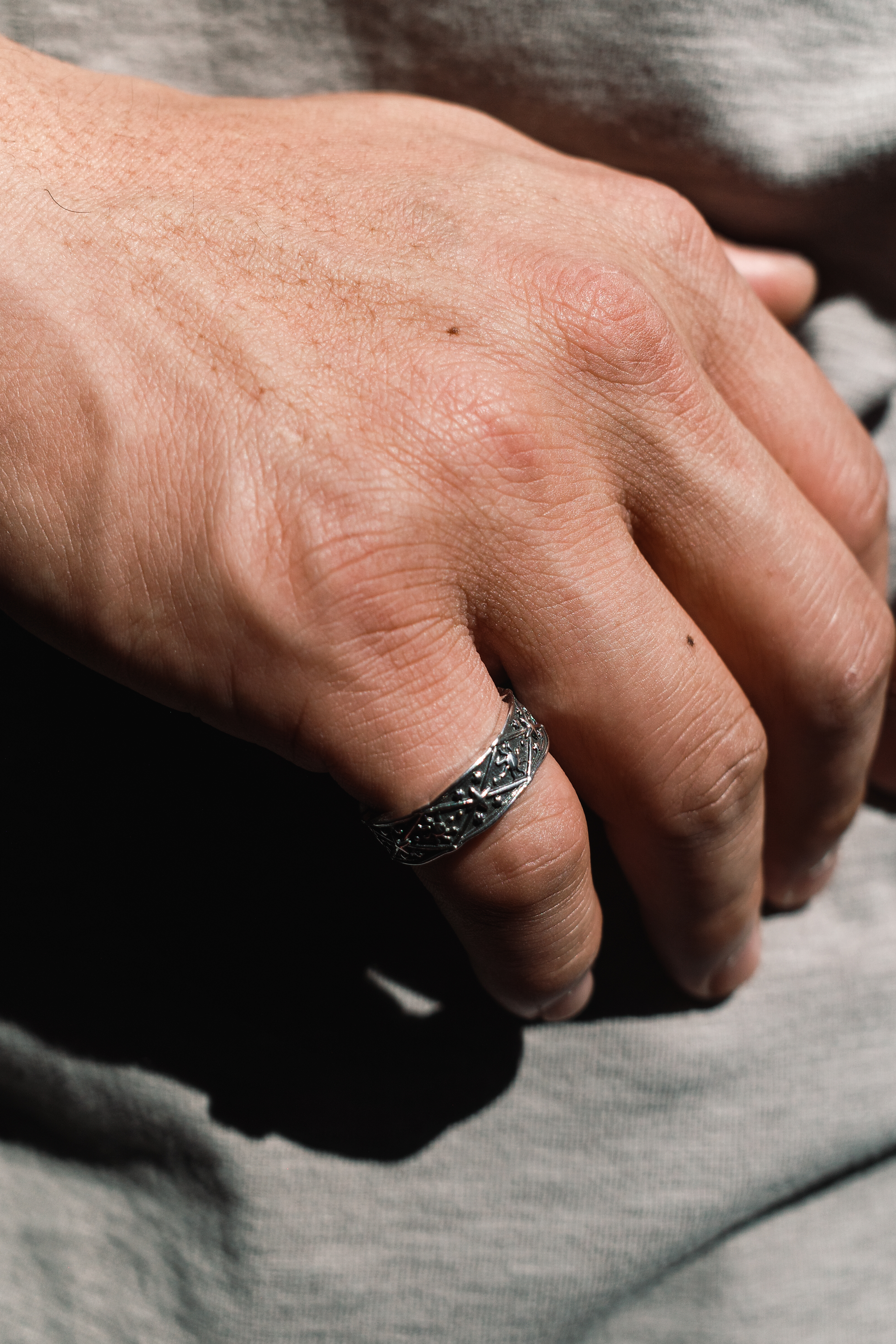 『Always_Good』星星太陽 銅鍍銀 戒指