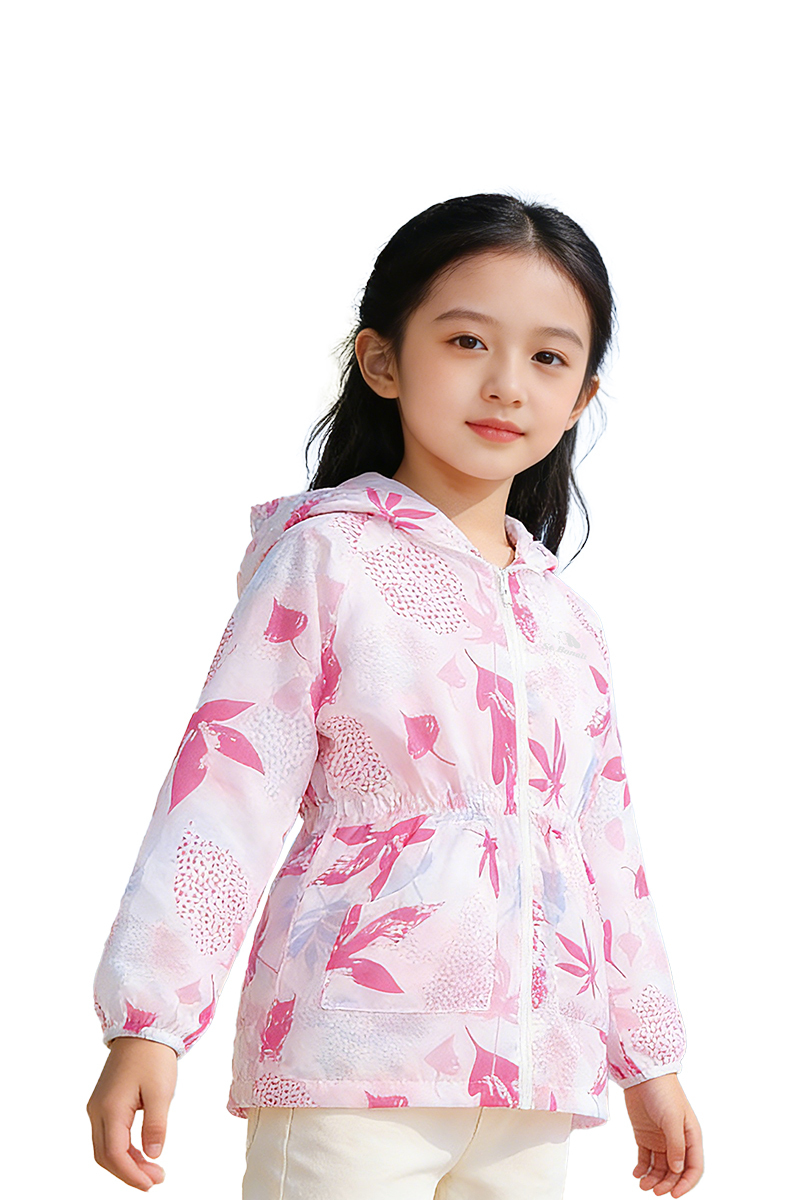 CTRism超輕透連帽防曬風衣｜女童 SK0015 ( 防曬衣 、透氣、抗紫外線、 皮膚衣、 冷氣房外套)