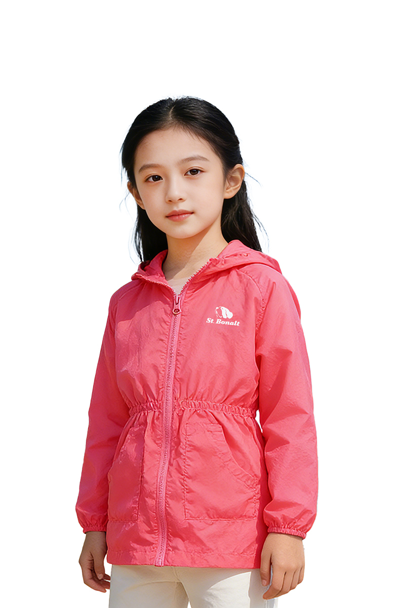 CTRism超輕透連帽防曬風衣｜女童 SK0015 ( 防曬衣 、透氣、抗紫外線、 皮膚衣、 冷氣房外套)