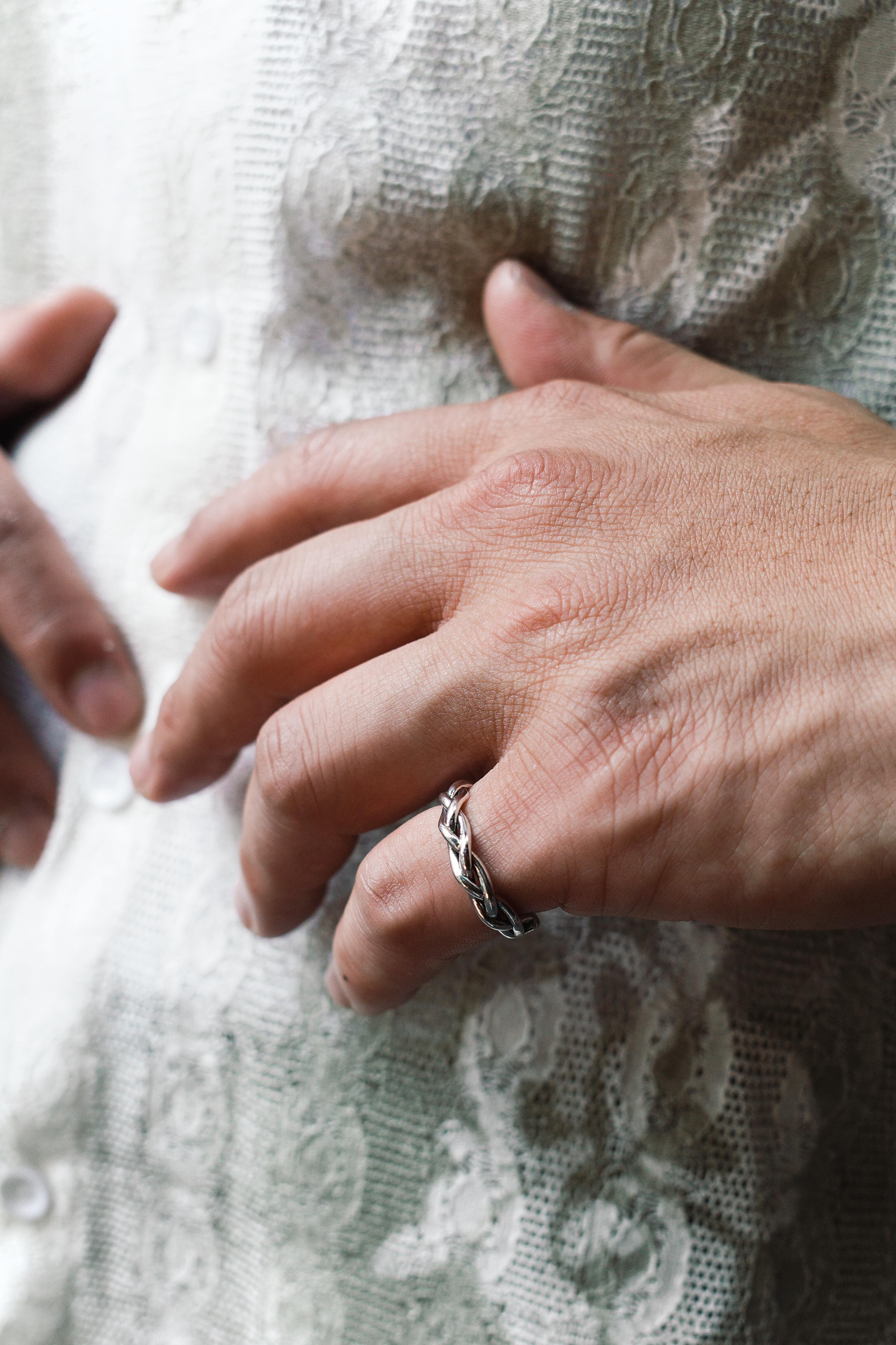 『Always_Good』鎖鏈 銅鍍銀 戒指