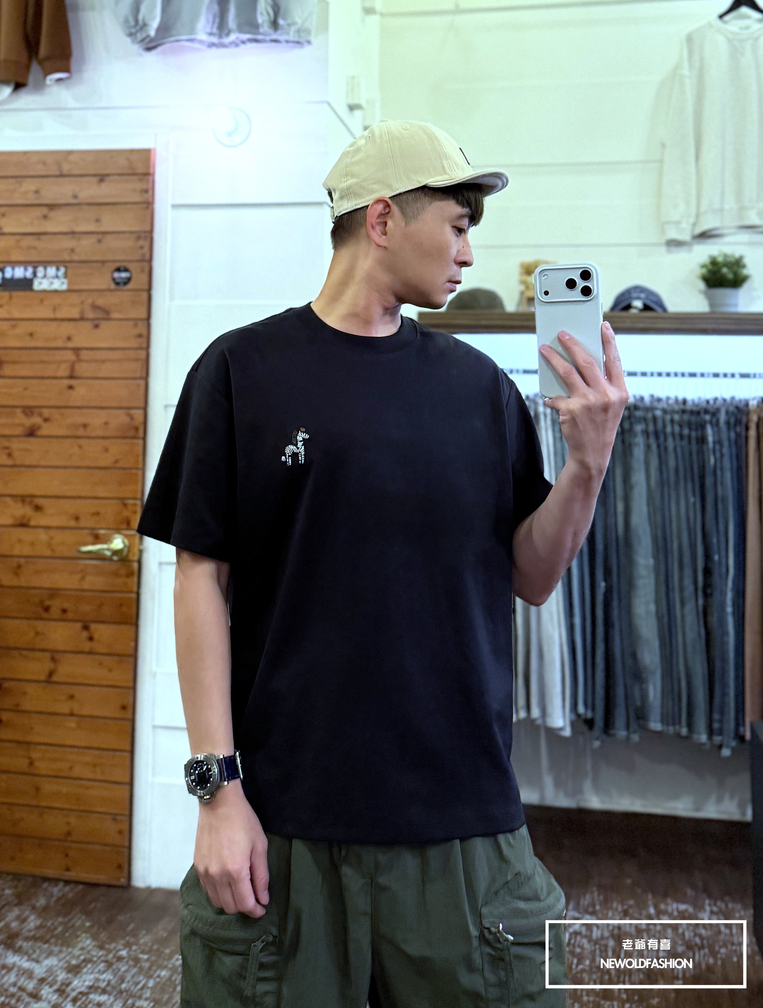『新品上市』重磅搖滾斑馬刺繡短T(NOF2604Z8003)-黑
