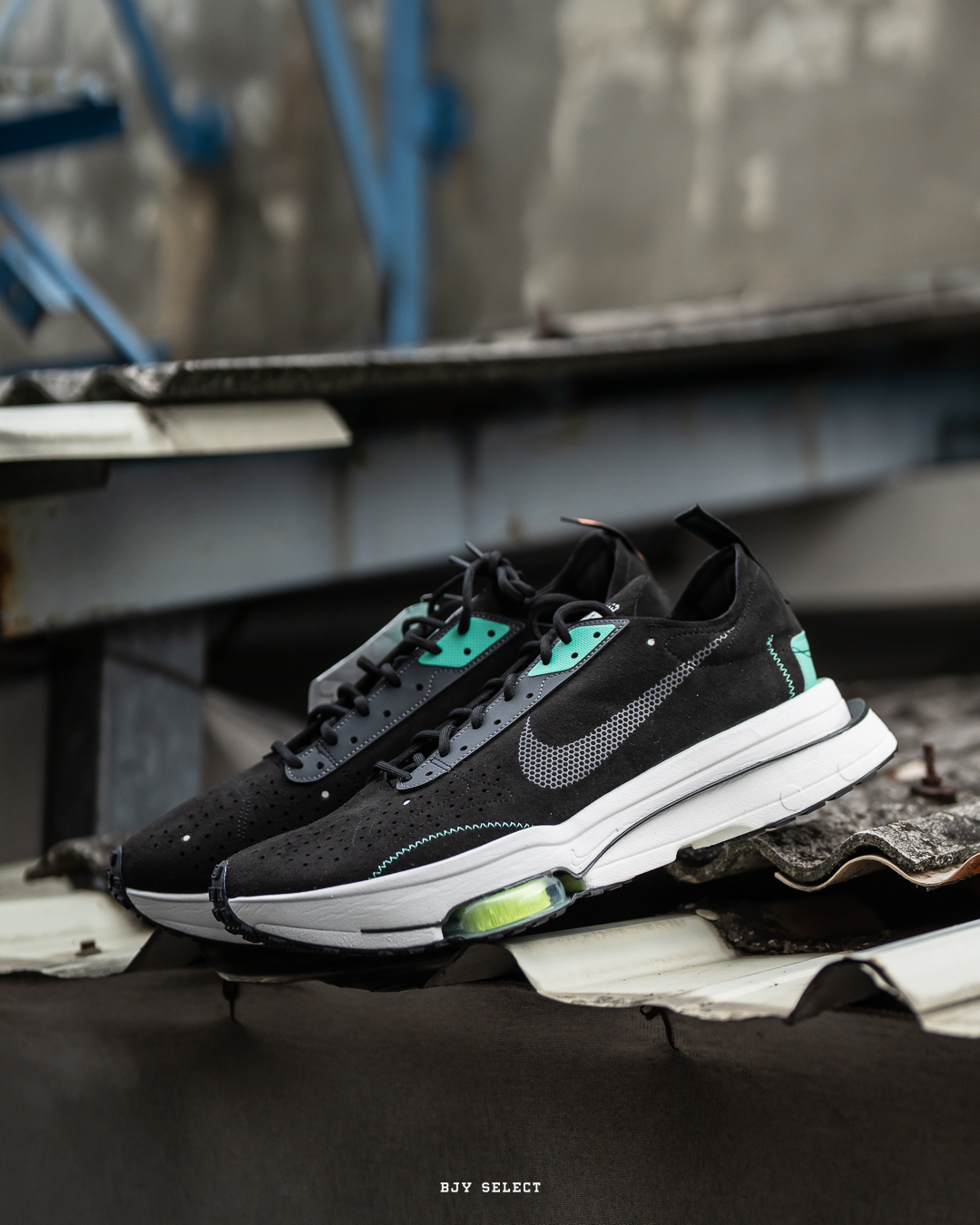 #代購 NIKE AIR ZOOM TYPE N.354 增高 氣墊 舒適 休閒鞋 慢跑鞋 CJ2033-010 黑綠
