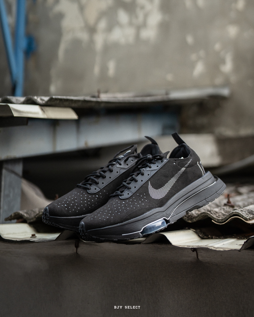 代購NIKE AIR ZOOM TYPE N.354 增高氣墊舒適休閒鞋慢跑鞋黑魂