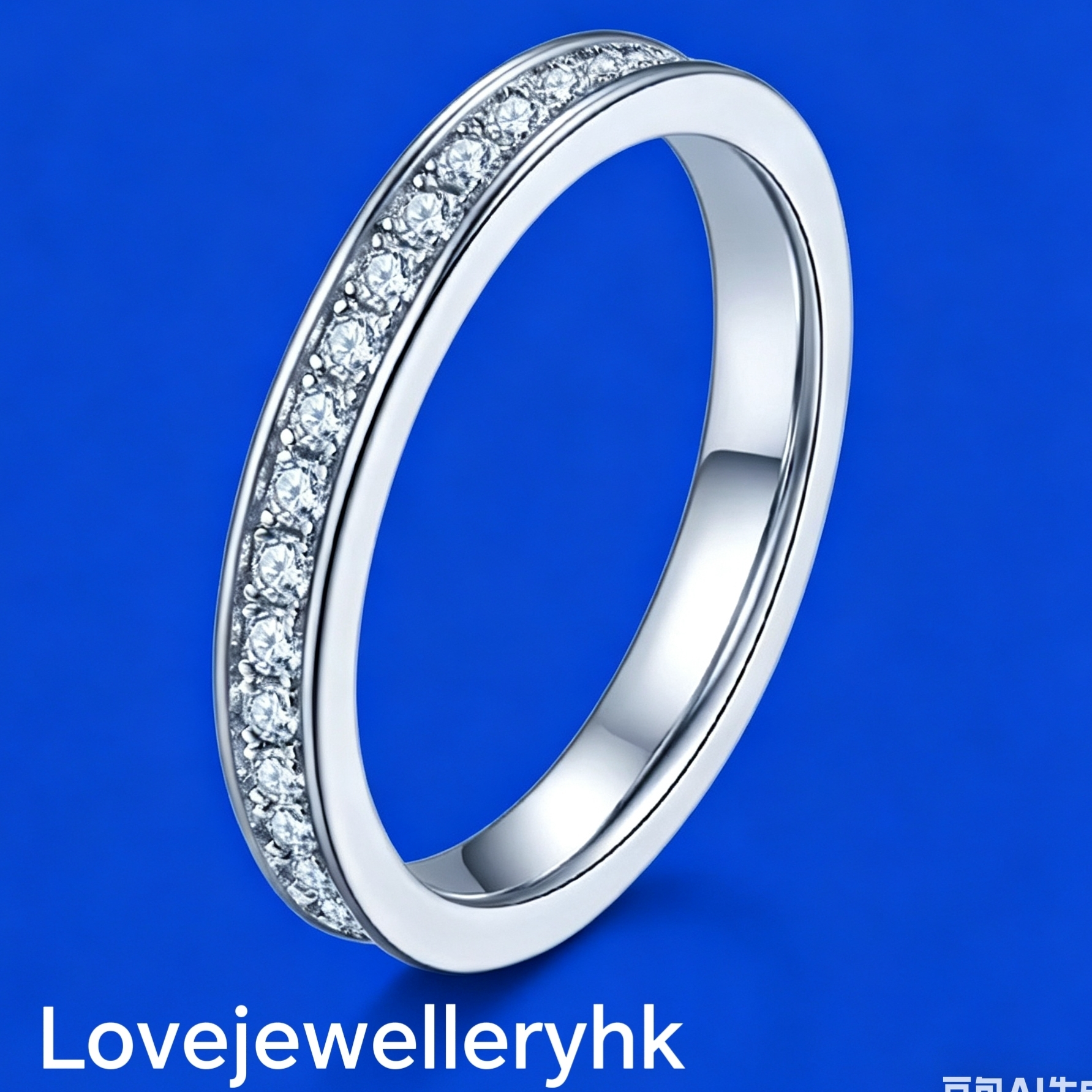 莫桑鑽全圈線戒    R057C030