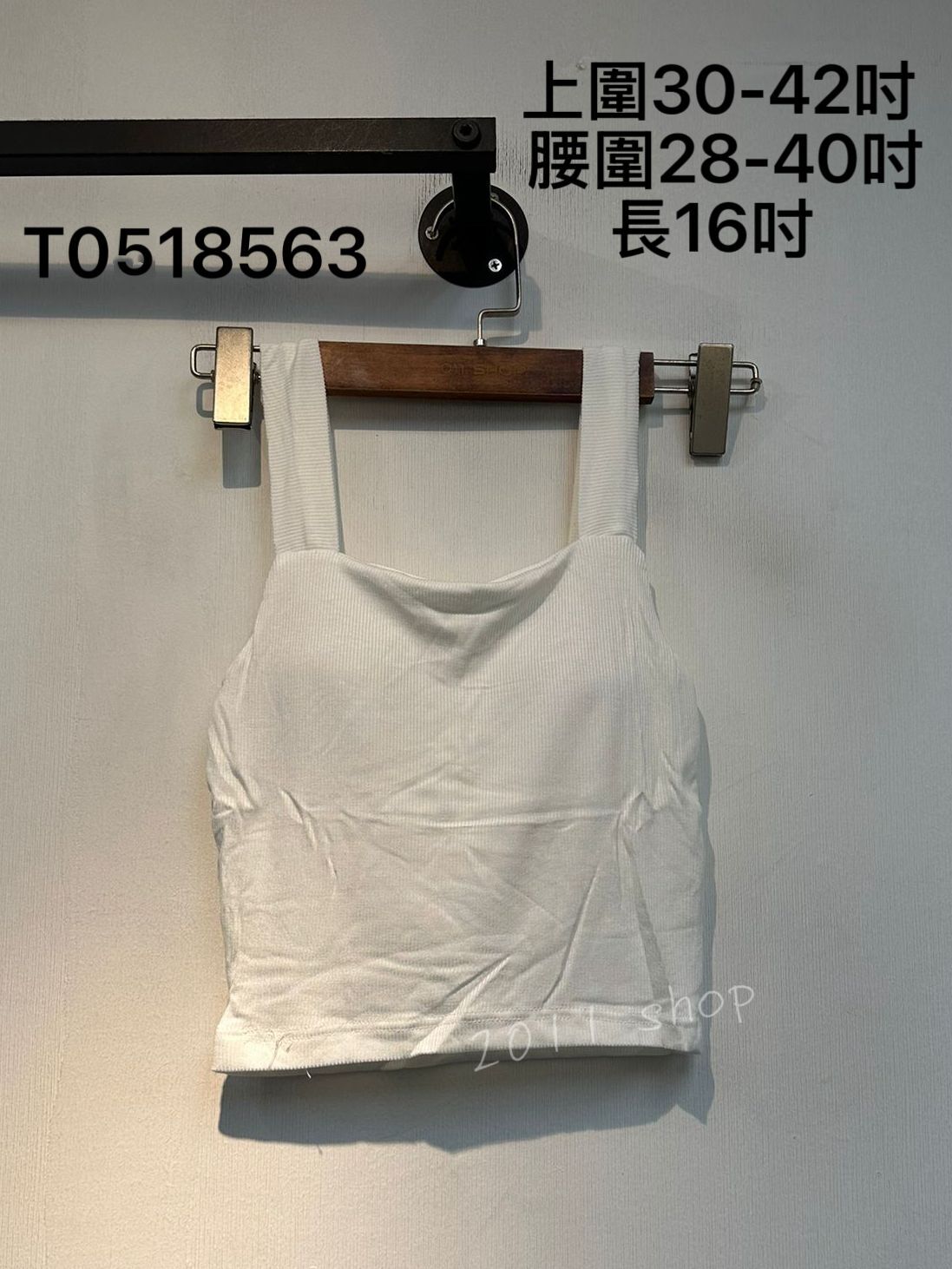 粗帶暗條紋Bar Top  上圍30-42吋  腰圍28-40吋 長16吋   T0518563