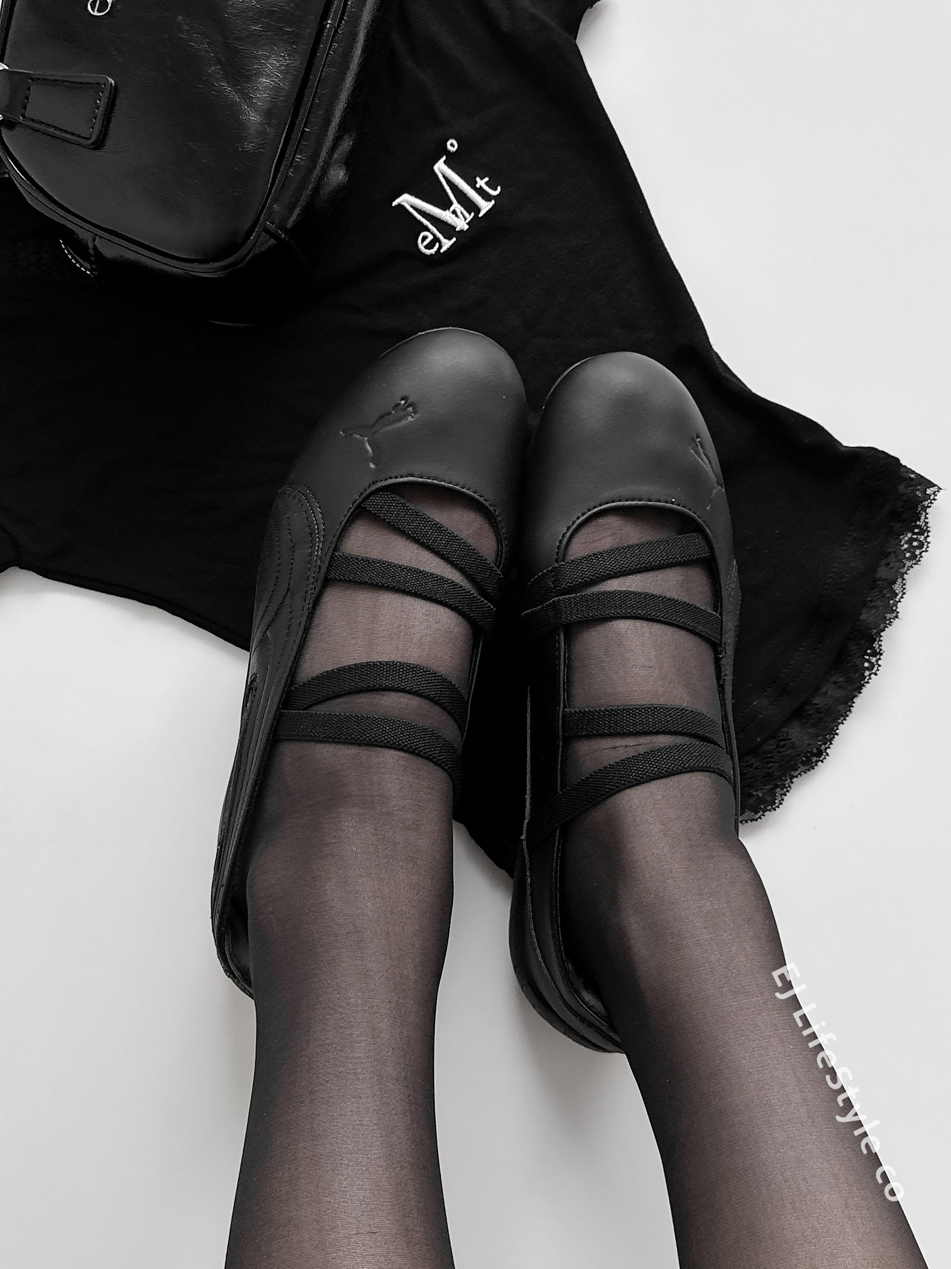 PUMA SPEEDCAT BALLET LTHR賽車鞋 芭蕾舞鞋 涼鞋 全黑 皮革 女鞋 406144-01 / 調貨