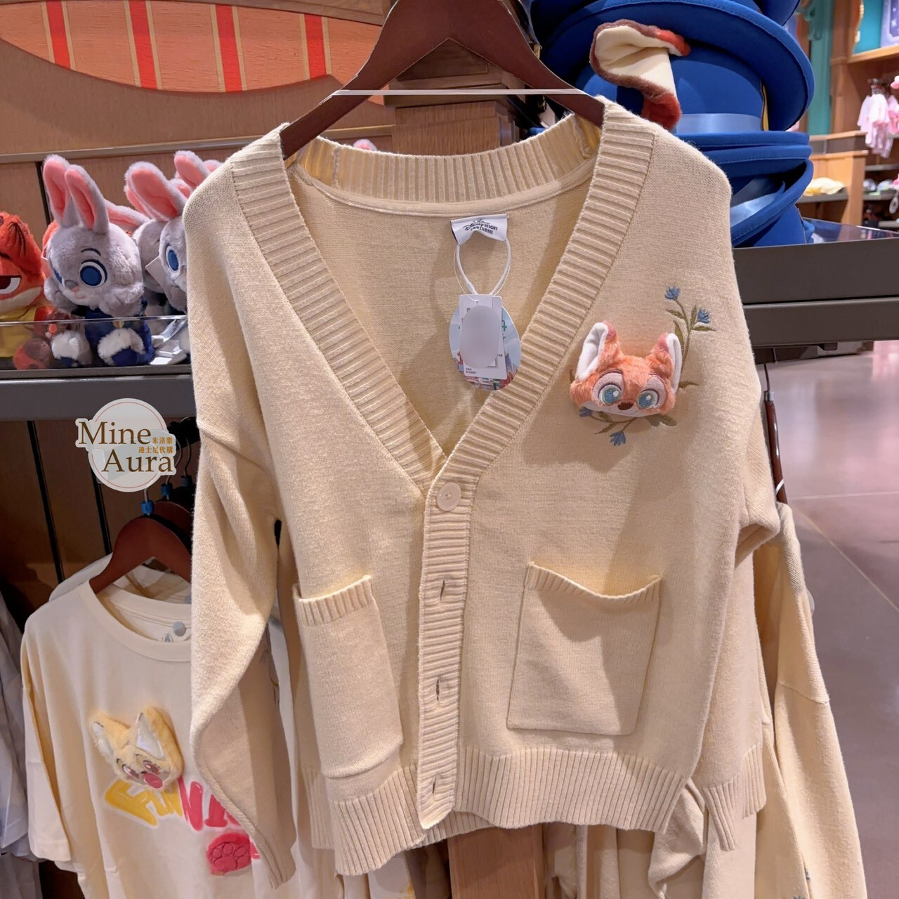 胡尼克 Nick 狐狸 雙口袋 針織 外套 動物方城市 Zootopia -上海迪士尼樂園