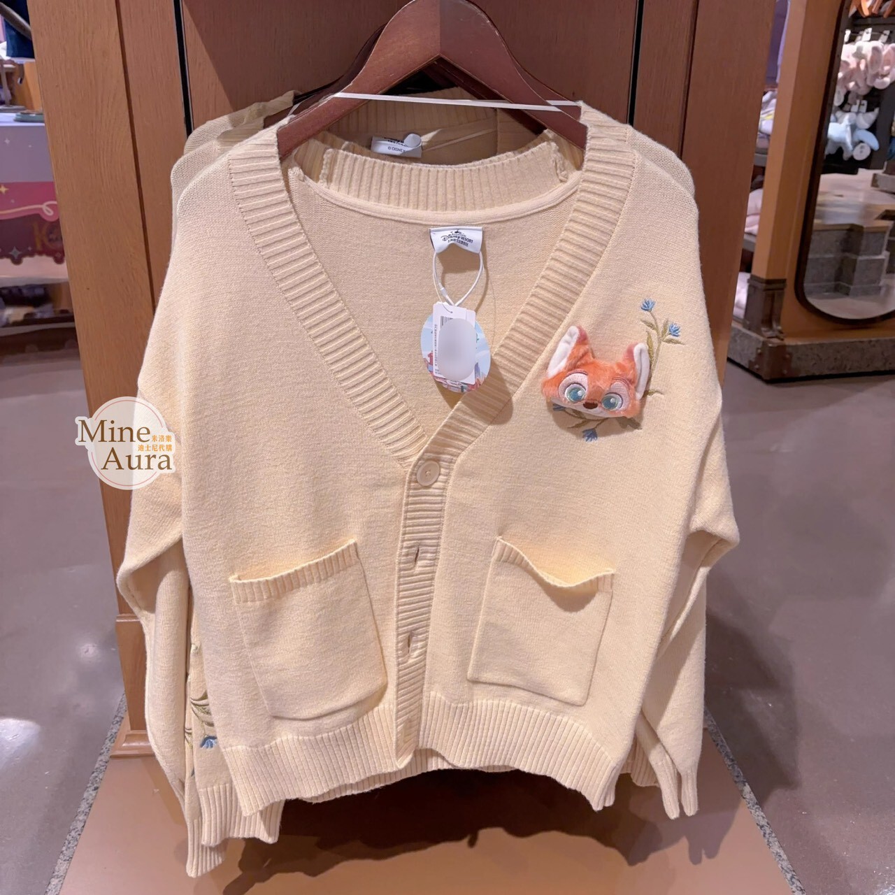 胡尼克 Nick 狐狸 雙口袋 針織 外套 動物方城市 Zootopia -上海迪士尼樂園