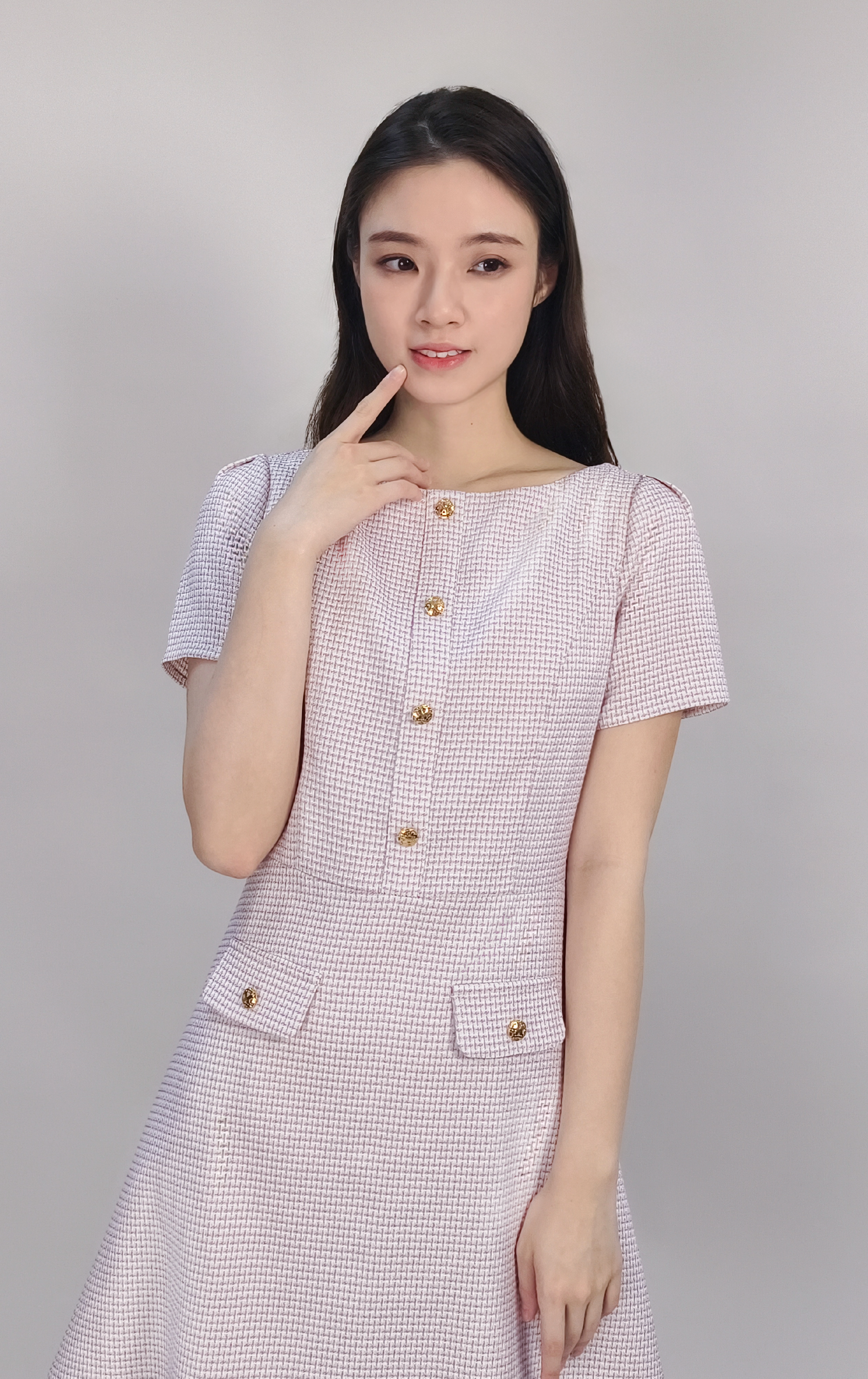 小香風連身裙 OP0658