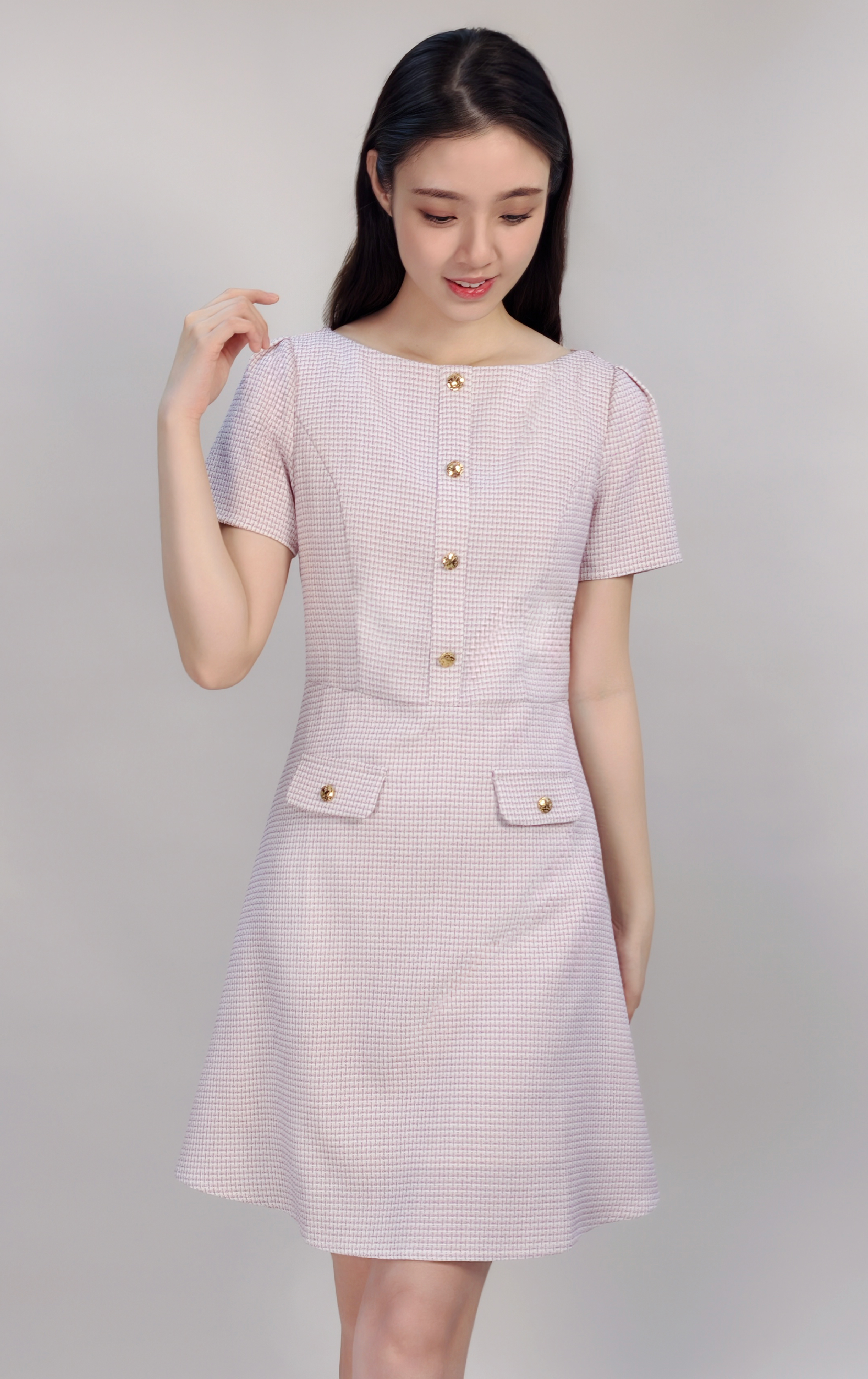 小香風連身裙 OP0658