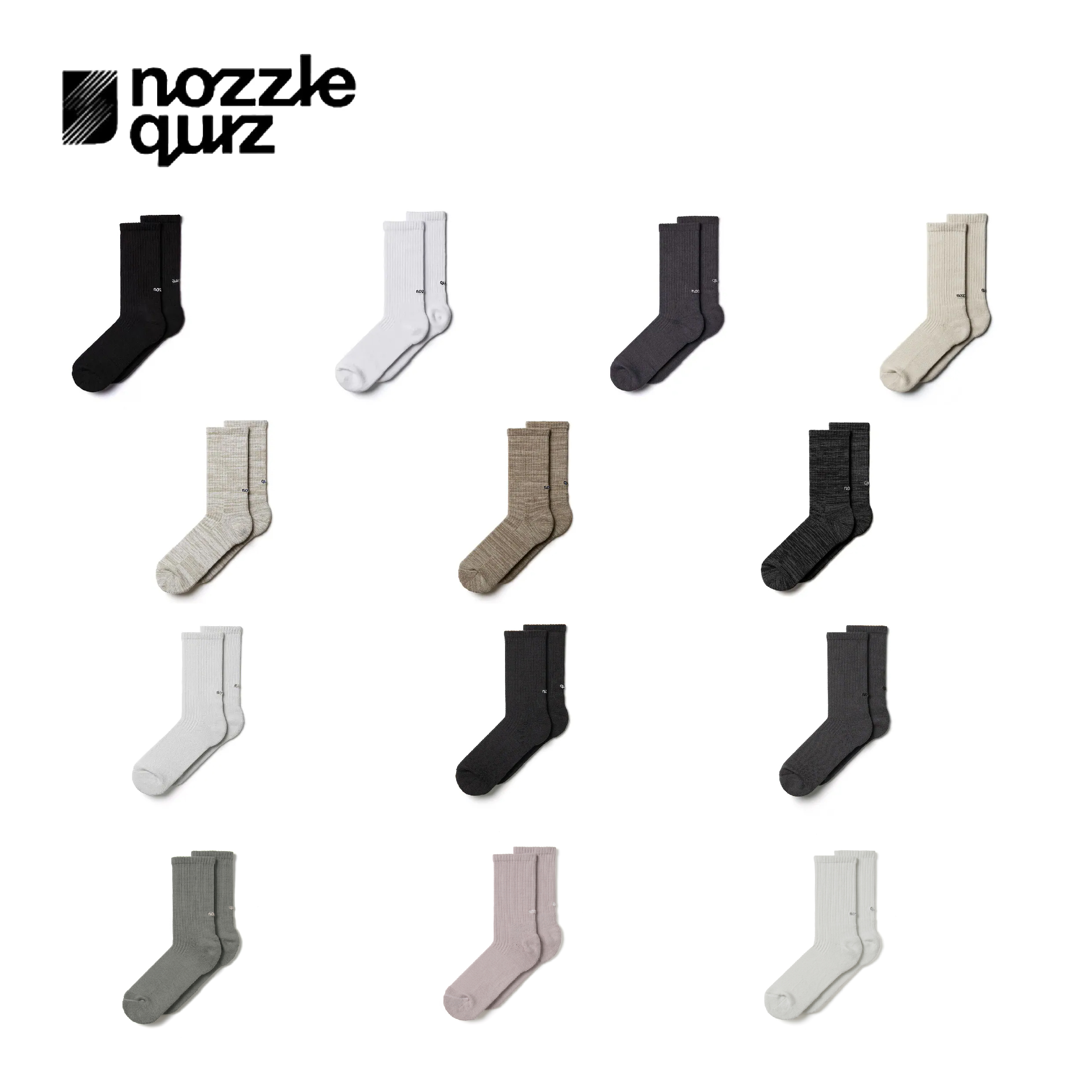 nozzle quiz 後研設計 / Essential Crew 中高筒運動休閒襪