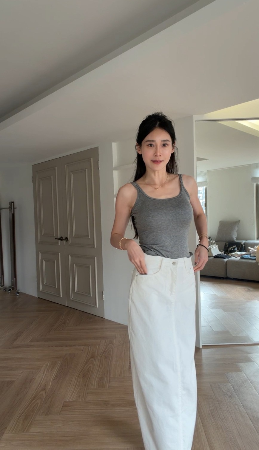 ｜韓國｜超顯瘦牛仔長裙